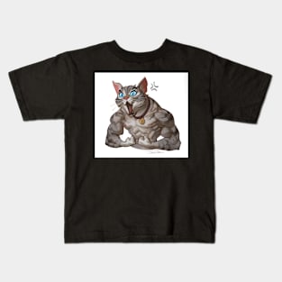 Muscle Cat Kids T-Shirt